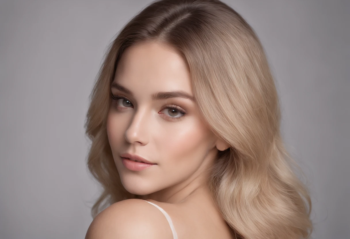 Photograph of a German woman. Face. 27 years, Sharp chin, photography of, photo RAW, Master parts,Bigchest,disturbance, extremely detailed photo, Digital SLR, Fotorrealista 1.4, Super hi,It's nothing, best qualityer, Full-body image, highr, ton, busty,Black and blonde mixed hair, shoulder-length hair,Wear erotic underwear,legs slightly open