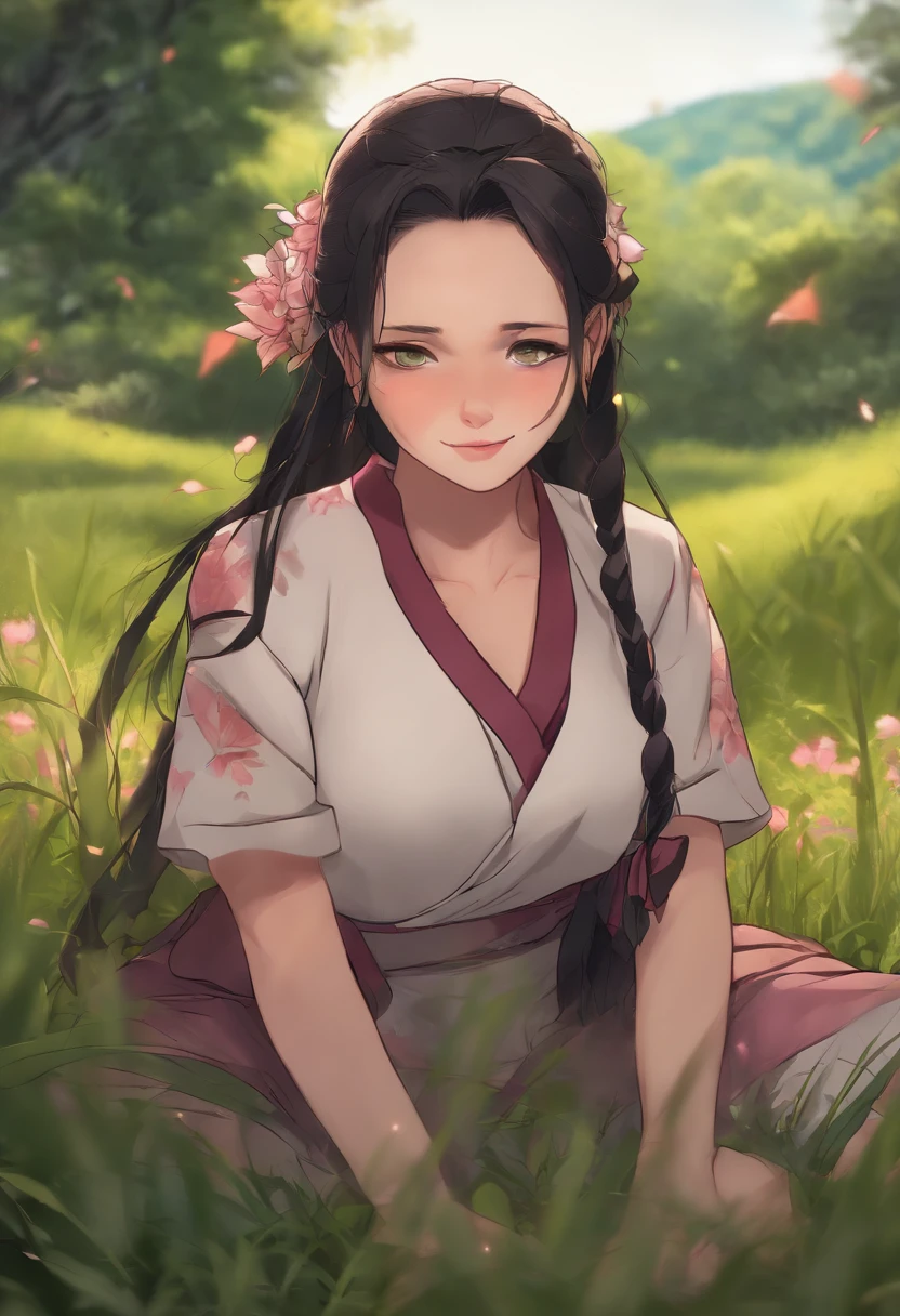 Small teenager, nezuko lookalike, anime, r34, small tits, big ass, pooping in grass