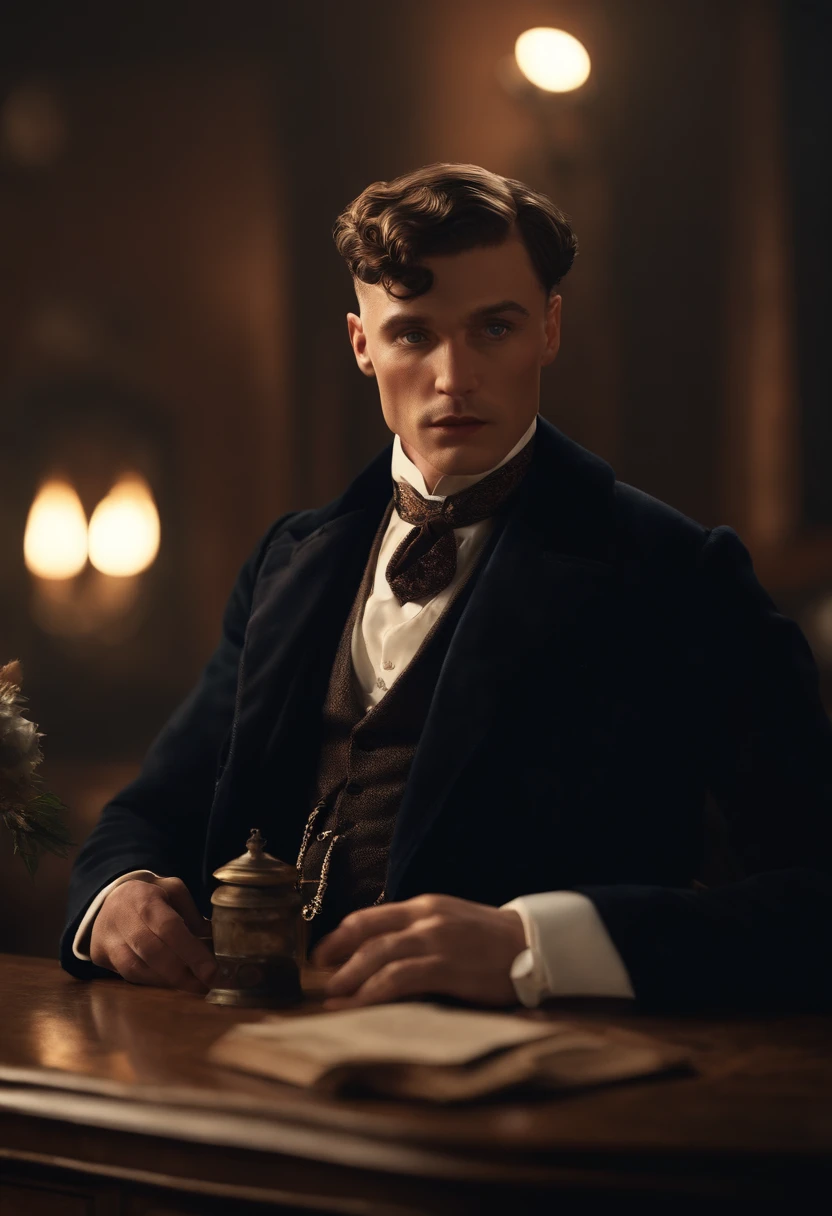 personagem 3d, peaky blinders, retro, frances, 4k