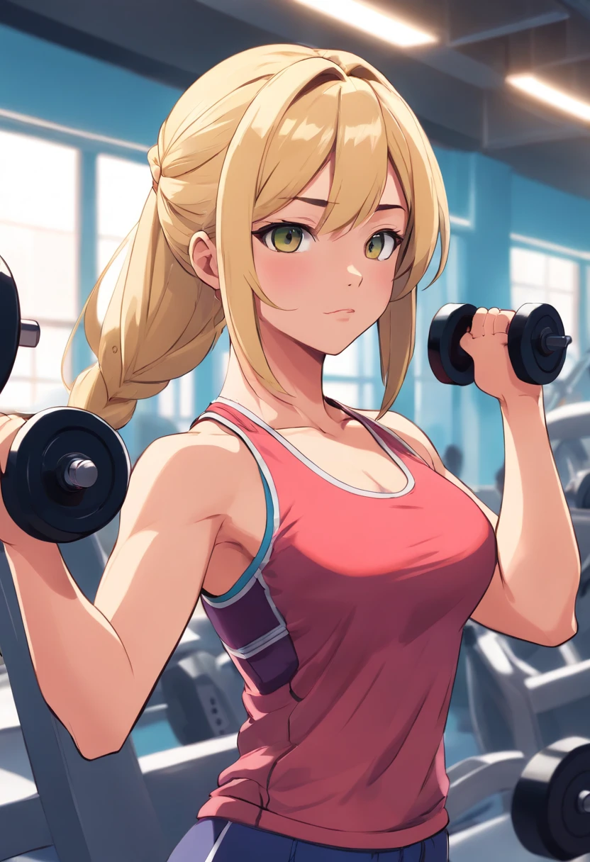Nina Williams working out wet