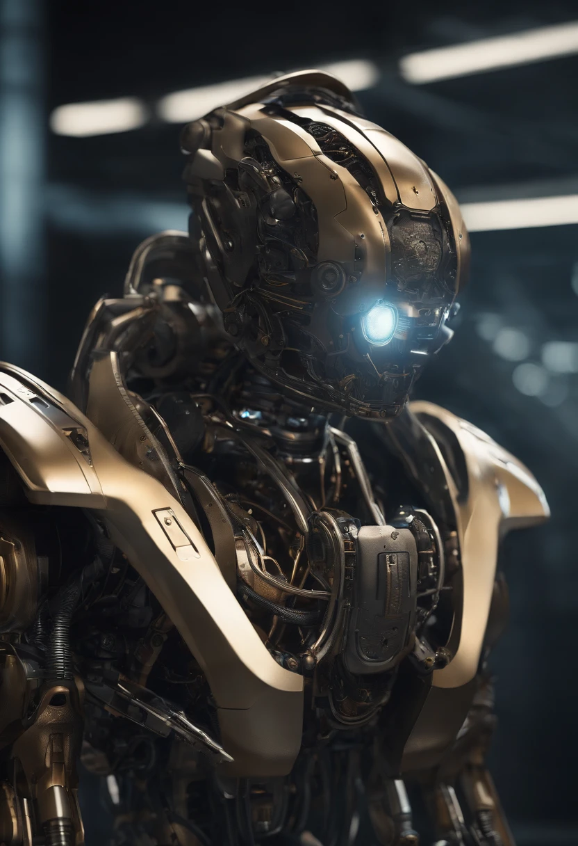 best quality,ultra-detailed,photorealistic,mechanical,robotic,advanced robotics,metallic,industrial style,sci-fi,high-tech,machine technology,dystopian future,dark atmosphere,futuristic world,dark and moody lighting,machinery,technological advancement,complex mechanisms,steam punk aesthetics,artificial intelligence,evolutionary robotics,mecha battle,vivid colors,mechanized beings,androids,cyborgs,experimental robotics,impressive design,innovation,mechanical marvels,advanced engineering,otherworldly creations,neon lights,sharp edges,digital age,sleek and streamlined aesthetics,steel structures,cybernetic organisms,innovative technology,mechanical precision,industrial revolution,mechanical intricacy, walking animation.