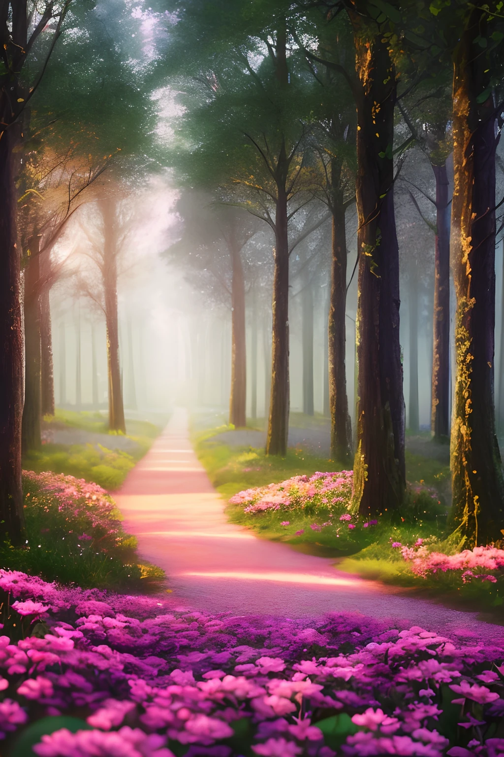 masterpiece, best quality, high quality,extremely detailed CG unity 8k wallpaper, An enchanting and dreamy scene of a fantasy forest, with towering trees, glowing mushrooms, and hidden fairy glens, creating a sense of mystique and enchantment, artstation, digital illustration, intricate, trending, pastel colors, oil paiting, award winning photography, Bokeh, Depth of Field, HDR, bloom, Chromatic Aberration ,Photorealistic,extremely detailed, trending on artstation, trending on CGsociety, Intricate, High Detail, dramatic, art by midjourney