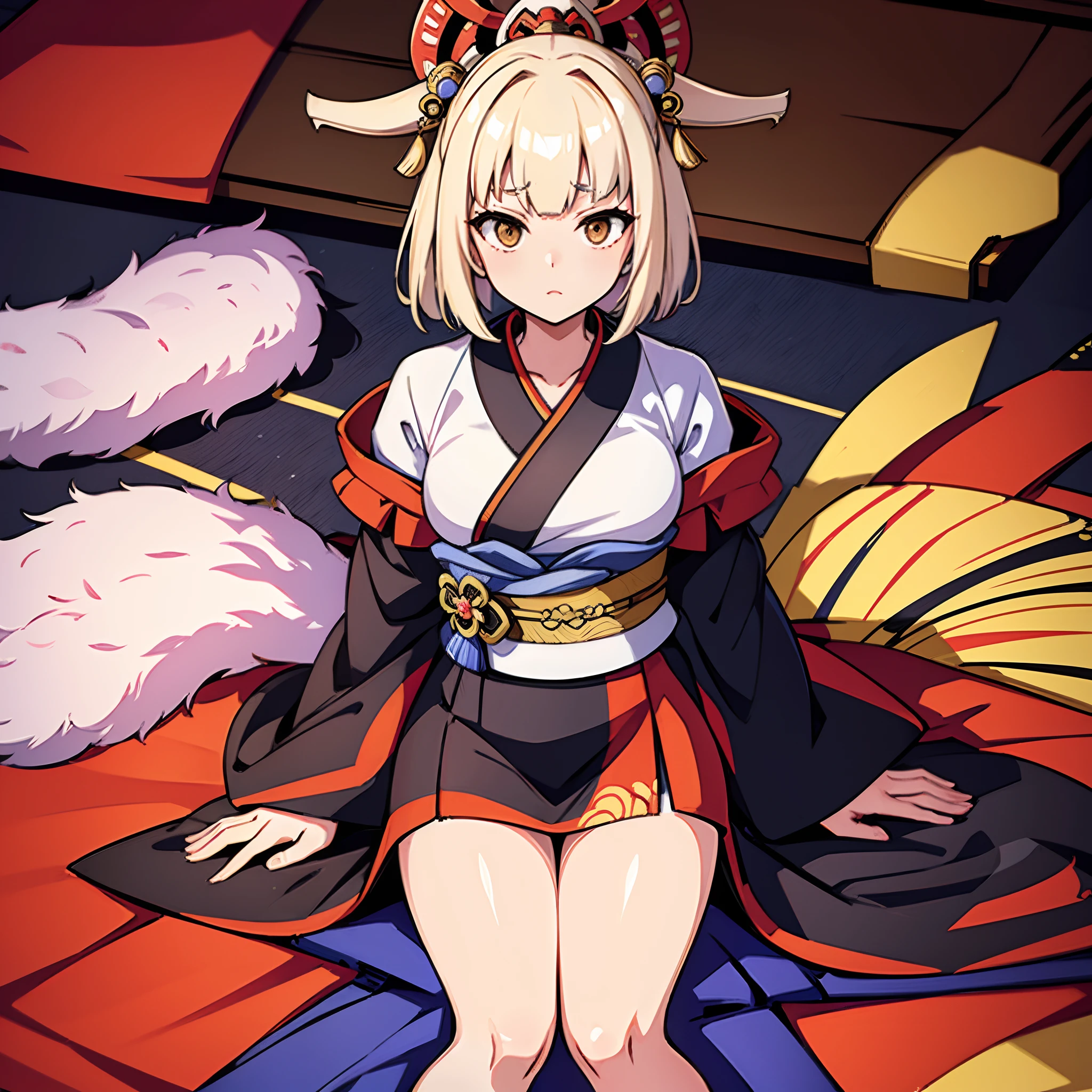 (A junihitoe is a twelve-layered kimono worn by noblewomen during the Heian Era.):1.6