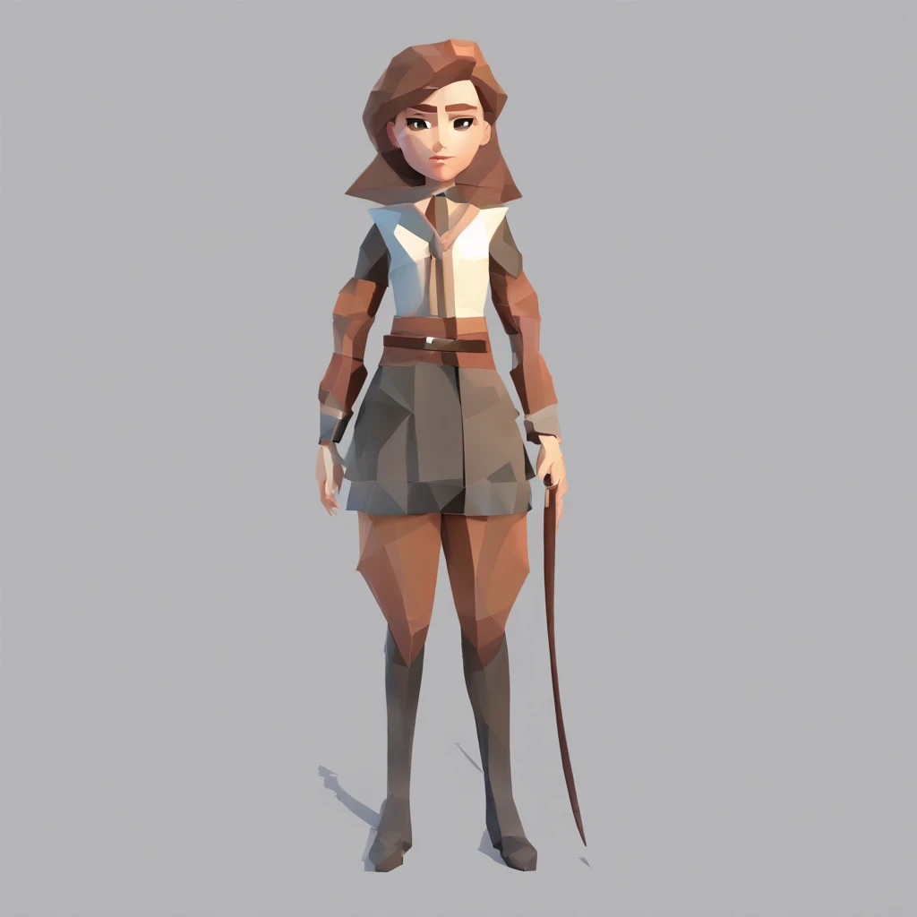 a girl, Art connoisseurs, Equipped with wooden wand, artificial empathy, ultra detailed, high definition, highest quality, Perfect alignment, Clear outline, Game Character Design, fullbody, standing posture,