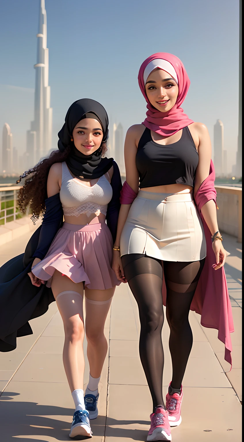 A girl hijab Arabic Muslim
adorable,
sexy,
clothes that fit her body,
tight and emphasises her beautiful figure,
short skirt,
photography,
octane rendering,
high fidelity,
digital graphics,
sharp focus,
perfect composition,
ultra-high quality and clarity of the model,
perfect play of light and shadow,
hyper-detailing,
hyper-realistic,