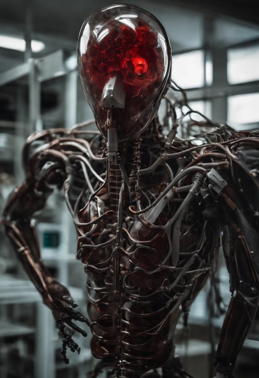 (best quality,Altas),(Realistic:1.37),(arte conceitual),(Retratos),(Mysterious transparent creature with red blood being observed by scientists wearing masks in laboratory),(circunstanciado,Scientific laboratory),(Special Containment Unit),(Advanced Search Center),(foco intenso),(brilhante,clinical lighting),(tanques de vidro),(scientific instruments),(Biochemical analysis),(Experiences),(expondo propriedades do metamaterial),(impacto visual surpreendente),(assombrosamente bela),(ethereal atmosphere),(brilho sutil),(submerso em fluido),(Sobrenatural,Sobrenatural:1.1),(Enigmatic,intrigante:1.2),(elegante,movimentos graciosos),(cientistas curiosos),(meticulous documentation),(cativante,unpredictable),(Descobrindo o desconhecido),(infinitas possibilidades),(curiosidade intensa),(Wh