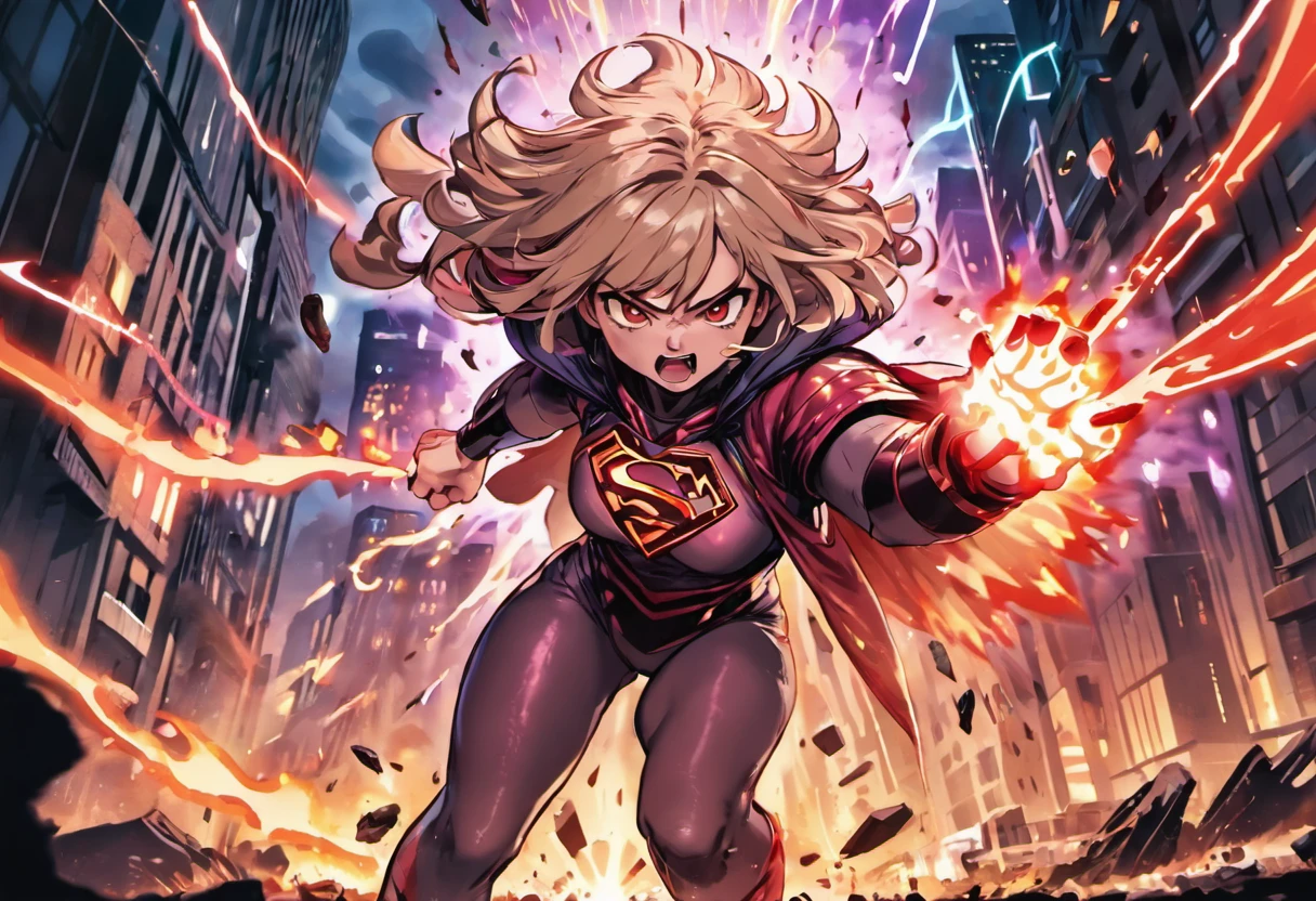 (a powerful superhero:1.2),(intense action),(dramatic lighting),(dynamic poses),(weaponry),(cityscape),(destruction in the background),(special effects),(cinematic atmosphere),(vibrant colors),(up-close shots of faces),(fast-paced),(explosions),(highly detailed costumes),(epic battles),(futuristic setting),(adrenaline),(heightened emotions),(suspenseful),(superhuman abilities),(gravity-defying stunts),(artistic compositions),(crackling energy),(tense expressions),(heroic poses),(danger and chaos),(slow-motion shots),(super strength),(telekinesis),(energy beams),(force fields),(time manipulation),(mind control),(impressive display of powers),(intensity),(powerful impact),[gritty realism],[dark tones],[subtle shadows],[subdued colors],[submerged lighting]