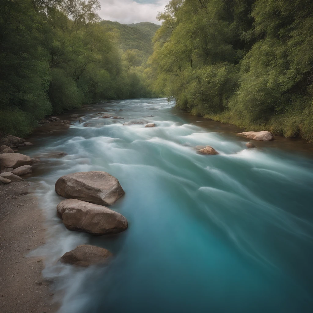 Beyond the Blue River
The streets are of gold and crystals
There everything is life, There all is peace
Death and crying, nunca mais
Tristeza e dor, nunca mais