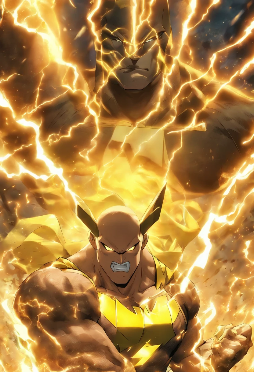 Black Adam matches bodies with Pikachu