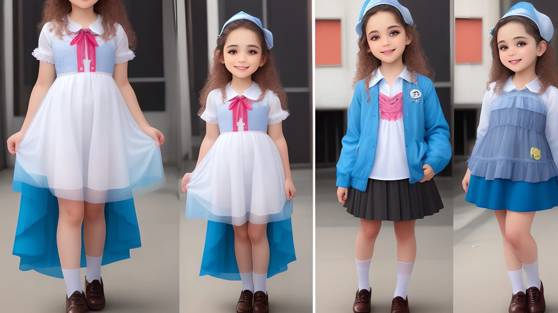Menina de 10 anos com uma roupa bem transparente no banheiro