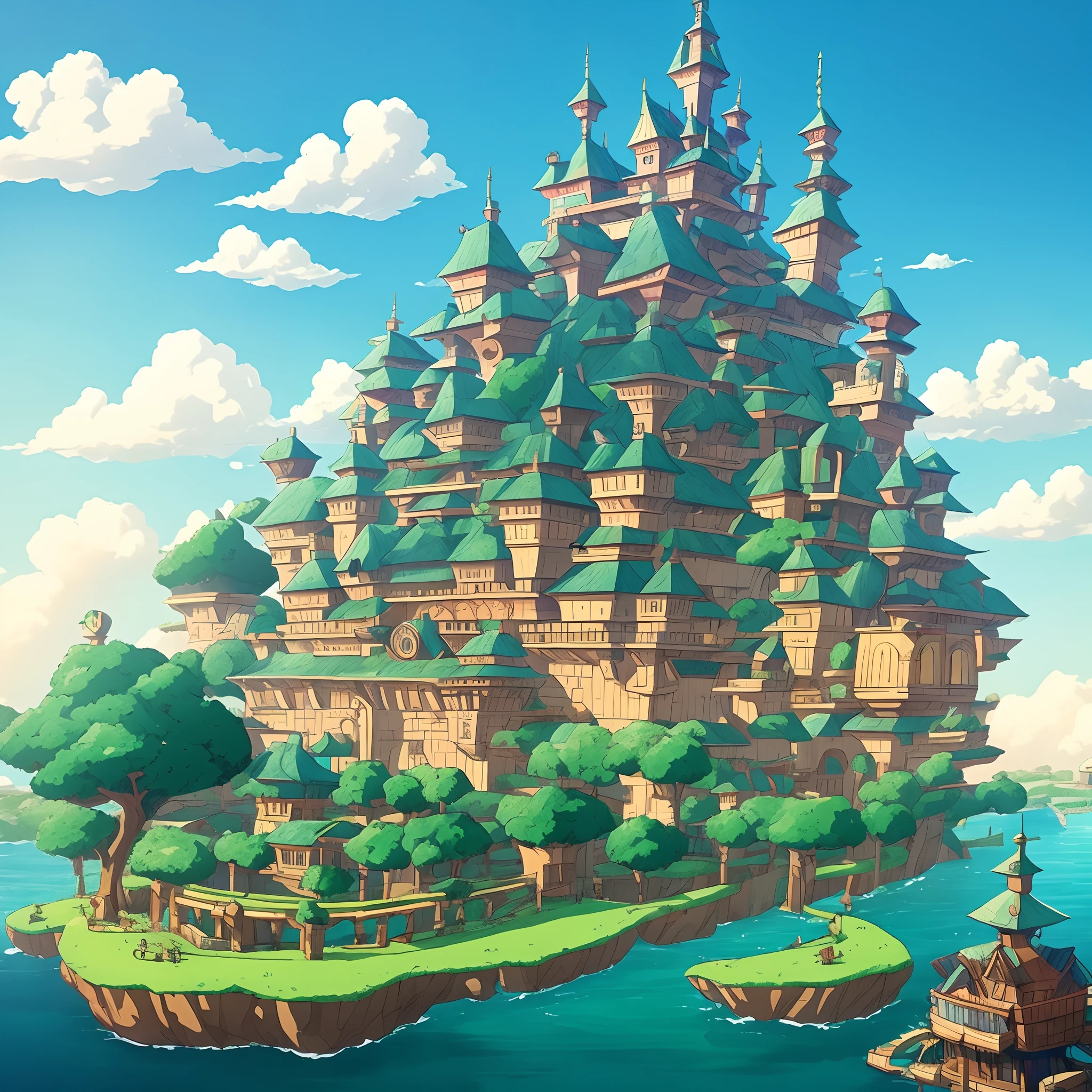 Giant moving castle