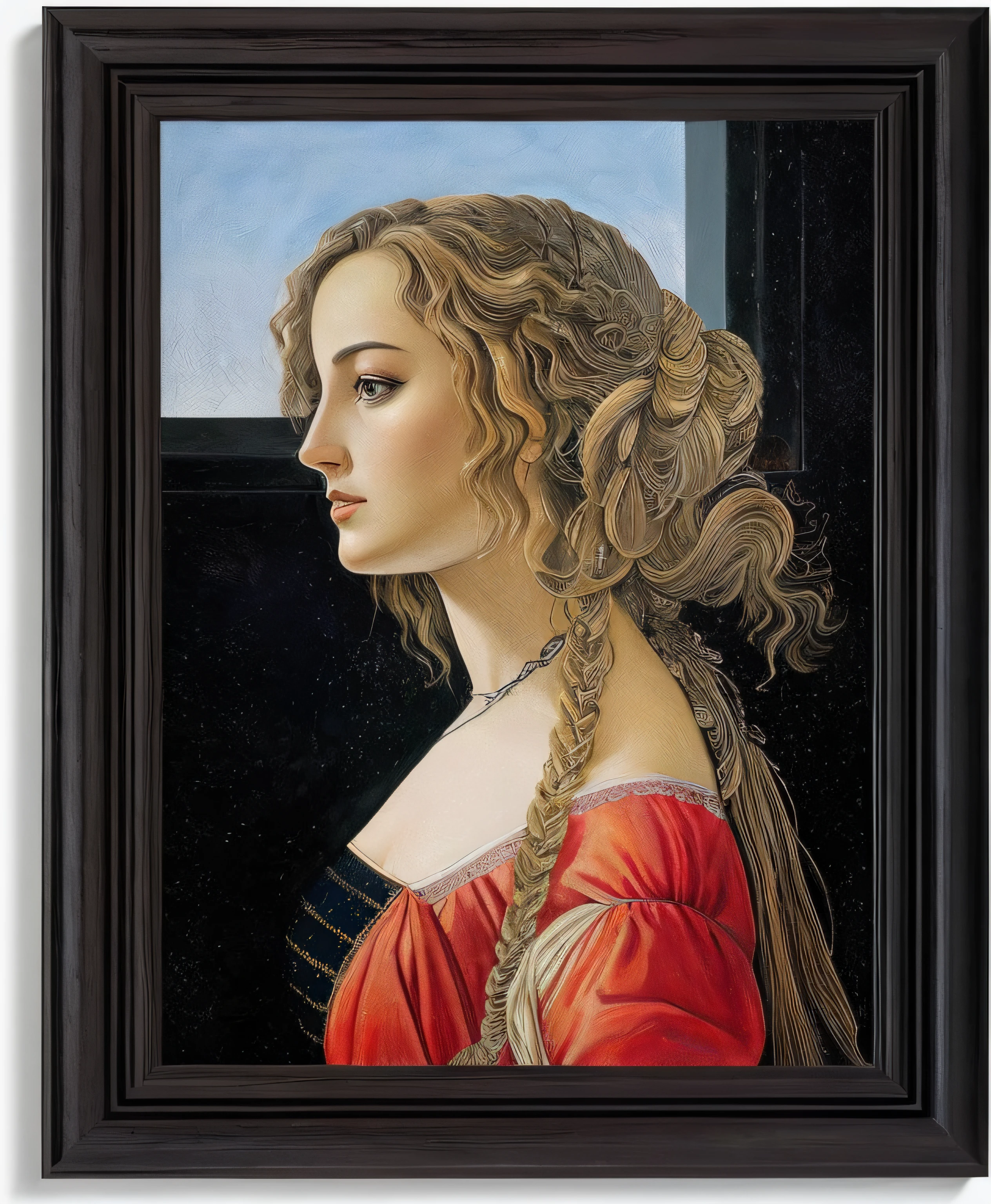 reinterpretar a pintura a partir de conceitos atuais de beleza feminina e com vestimentas atuais