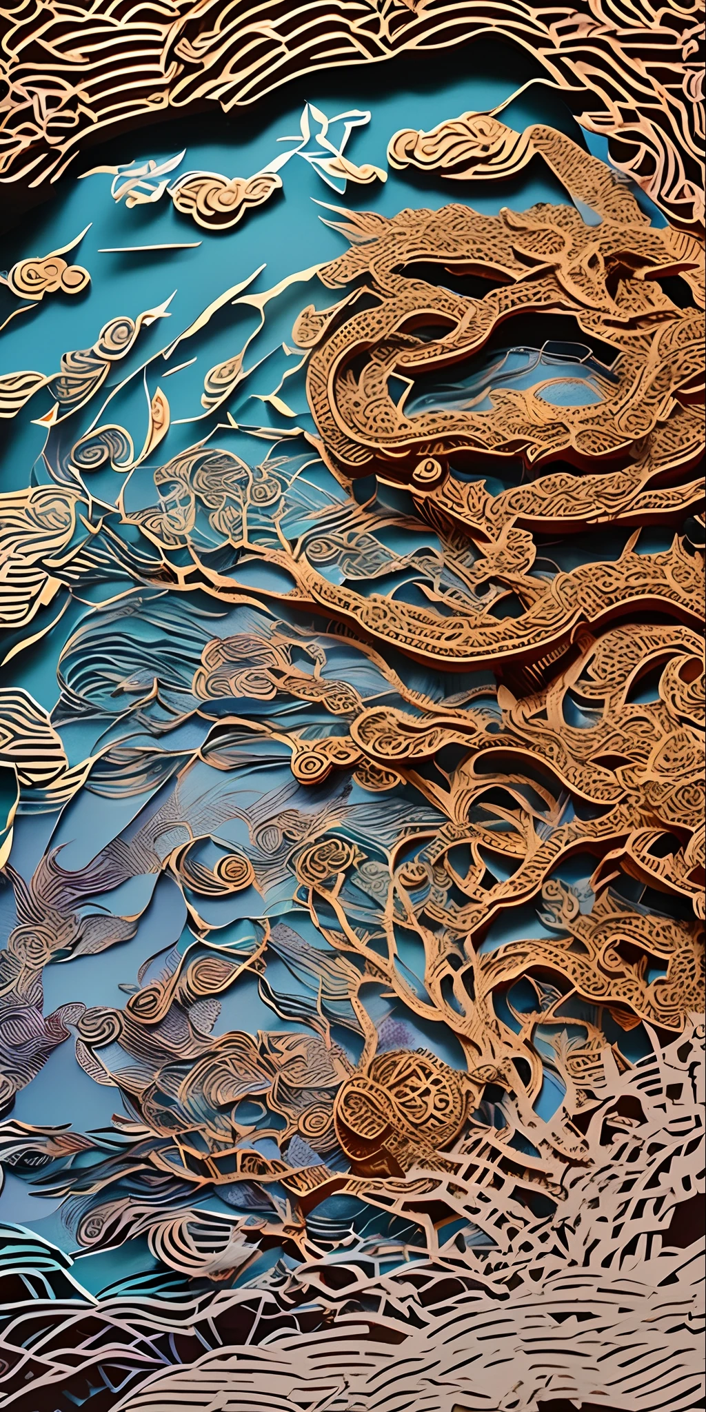 Mid-Autumn Festival,Guanghan Palace,Moon,laurel,arte em papel cortado,Works of masters
