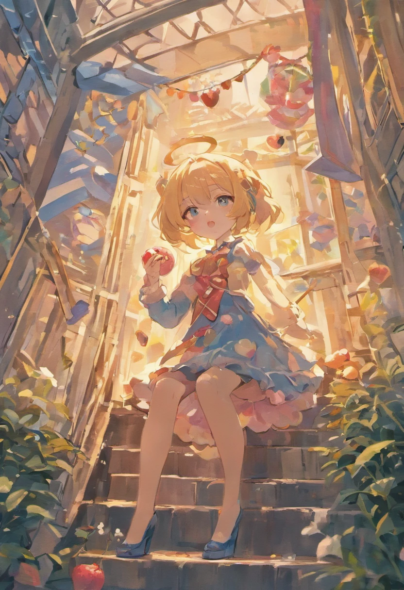 Stand in the garden、Wearing a suit,eye glasses、silber hair,blue eyes、Cat-eared girl, Lori in strawberry-eating dress, small curvy loli, artwork in the style of guweiz, guweiz on pixiv artstation, guweiz on artstation pixiv, guweiz, small loli girl, soft anime illustration, Anime visuals of cute girls, Detailed Digital Anime Art, (((No arm frills)))