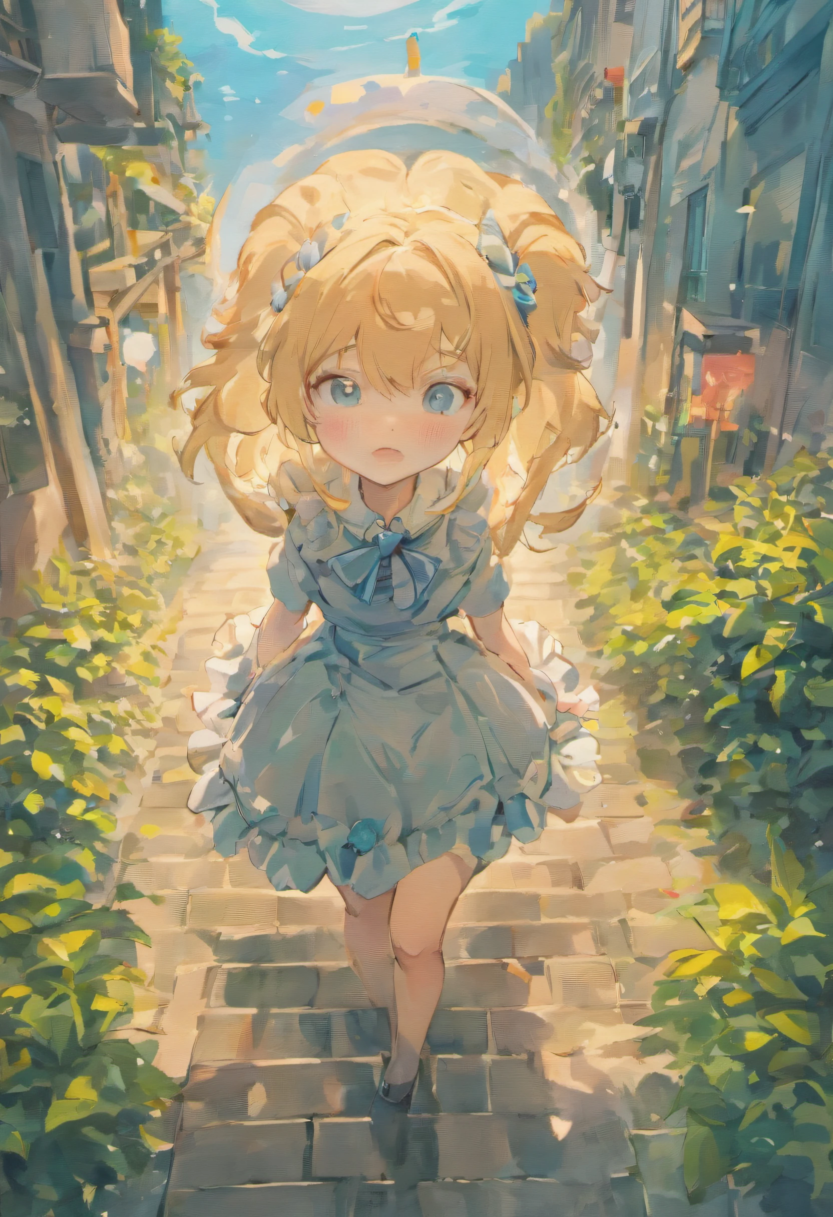 Stand in the garden、Wearing a suit,eye glasses、silber hair,blue eyes、Cat-eared girl, Lori in strawberry-eating dress, small curvy loli, artwork in the style of guweiz, guweiz on pixiv artstation, guweiz on artstation pixiv, guweiz, small loli girl, soft anime illustration, Anime visuals of cute girls, Detailed Digital Anime Art, (((No arm frills)))