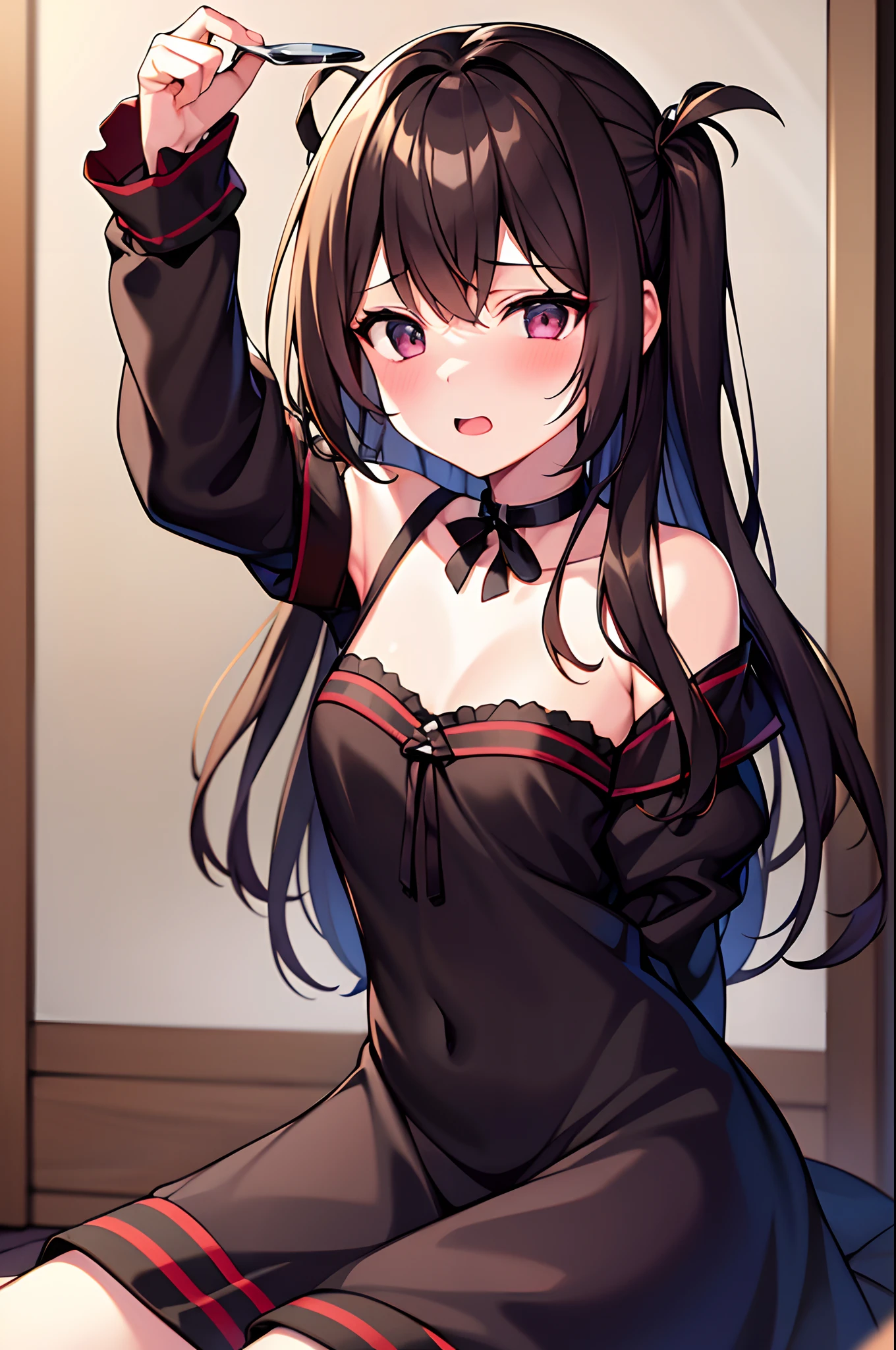 (absurdres, highres, ultra detailed, high resolution: 1.1) BREAK 1girl, solo, drunken eyes, BREAK whb,