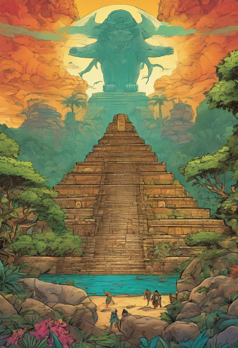 Maya civilization, historieta, Extinction, personas