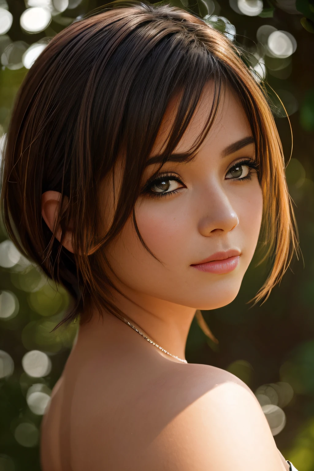 ((best quality)), ((masterpiece)), (detailed), perfect face uma mulher de 22 anos, loira, corte de cabelo french Bob 
