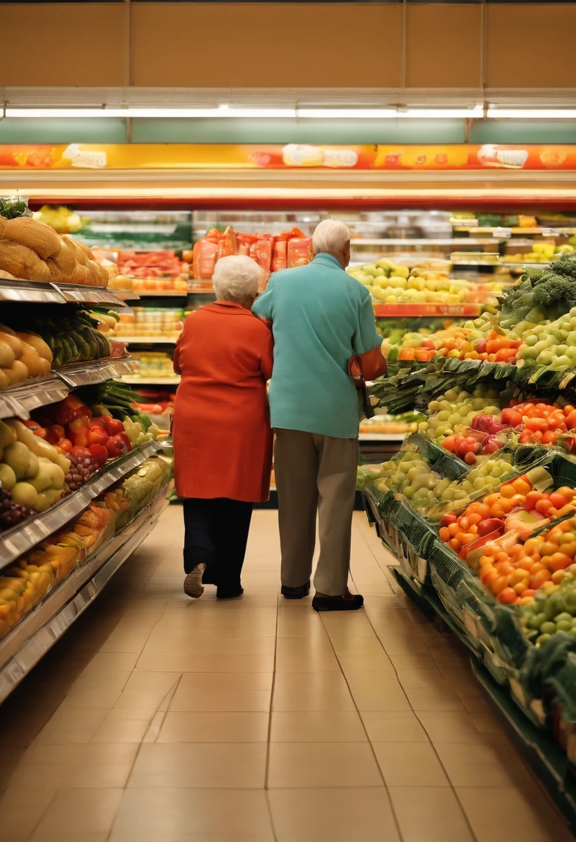 The elderly do not pay with their mobile phones when they buy things in the supermarket