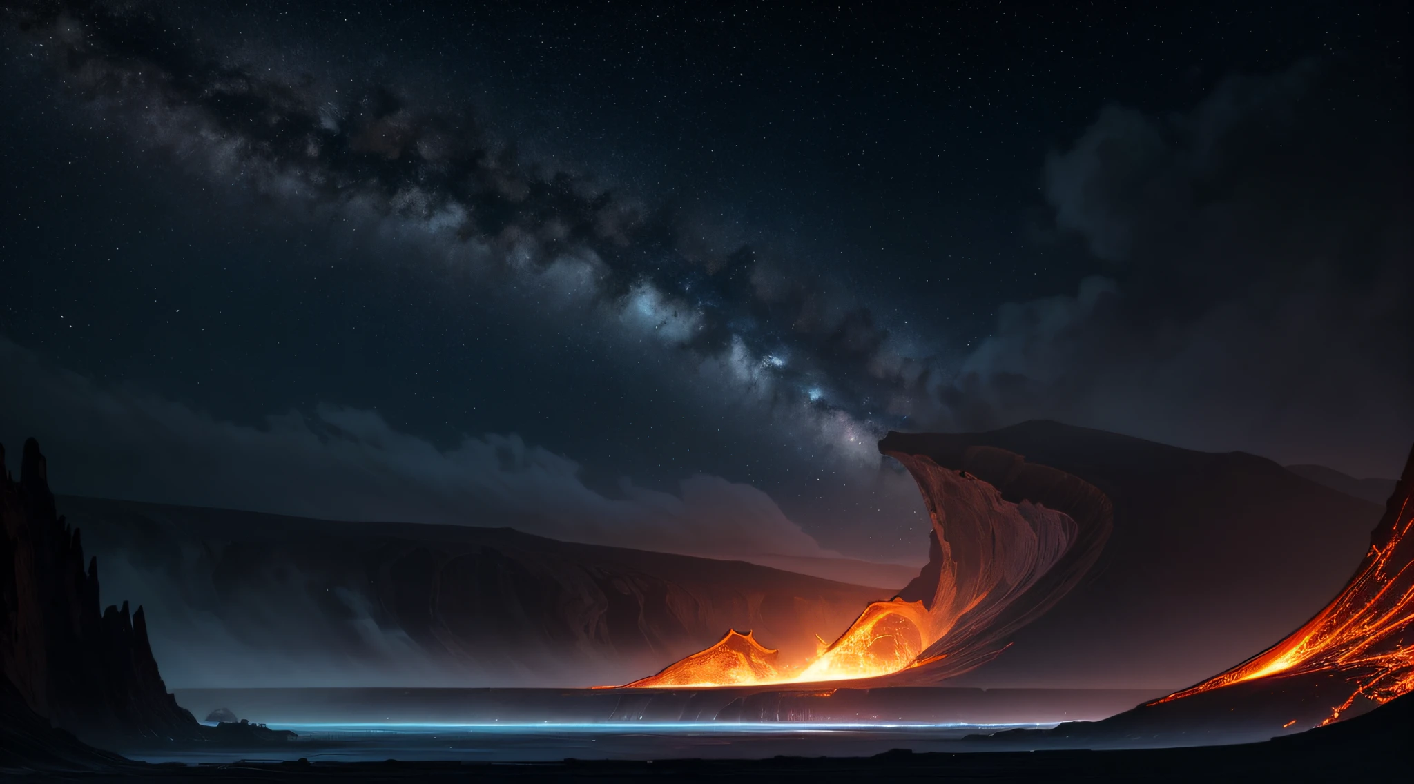 35mm photography, white cropped top, beautiful earth filled with water and lava, perfect eyes, sharp focus, 8k HD, crazy detail, intricate, Caenorhabditis elegans, atmospheric 4k hyper-detail, cinematic sensibility, sharp focus, masterpiece, color, surreal, vivid colors, (very detailed CG unity 8k wallpaper), intricate, high detail, sharp focus, realistic, symmetrical, volumetric lighting, beautiful, rich dark masterpiece, Dan Mumford and Mark M. Astrophotography in the style of Simonetti