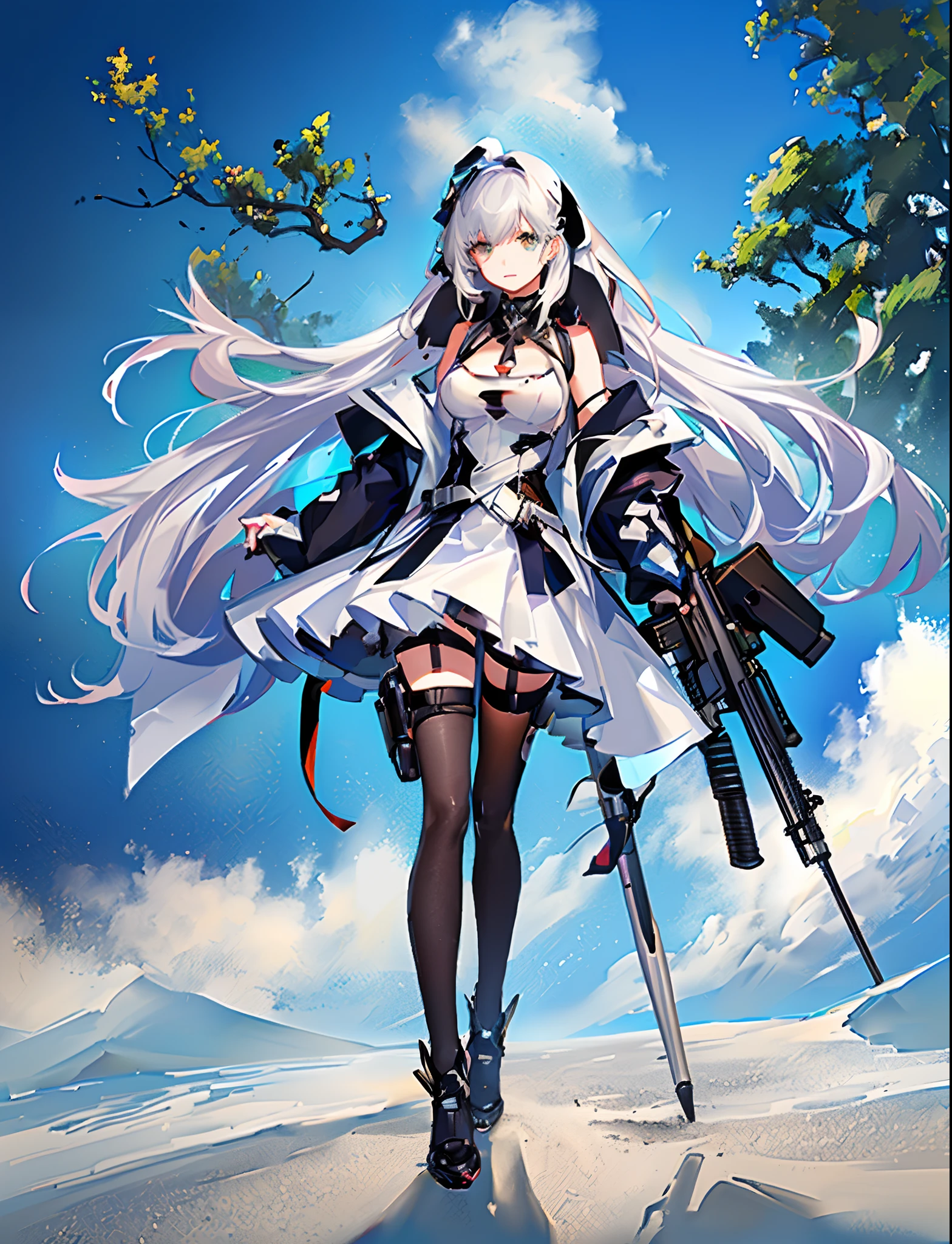 Anime characters with cameras and drones flying over them, From the night of the ark, from girls frontline, arknight, girls frontline style, Girls Frontline CG, girls frontline universe, 《azur lane》role, Girl Front, Fine details. Girl Front, azur lane style, A scene from the《azur lane》videogame, Guweiz in Pixiv ArtStation
