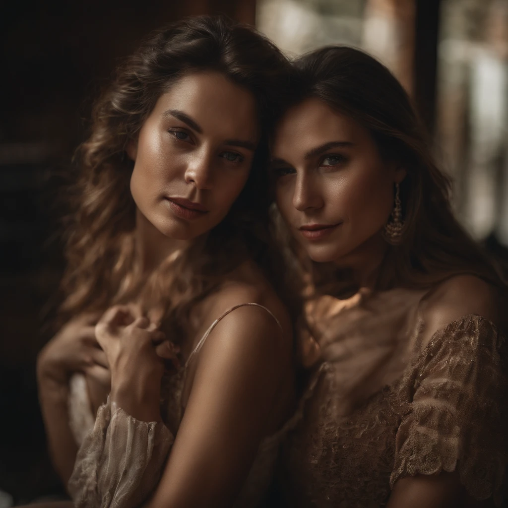 aesthetic photograph of female couples