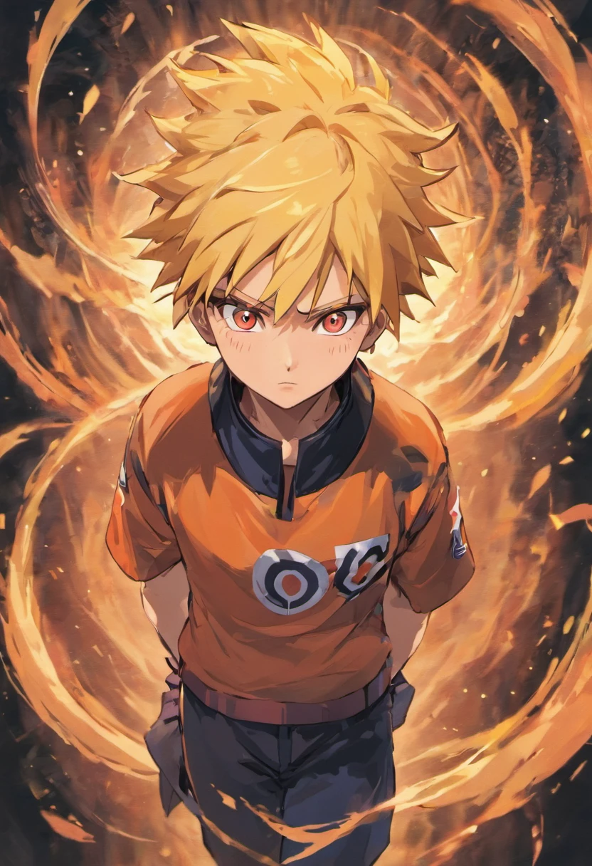 design de camisetas, naruto uzumaki, master part, vetor, colorida, flat illustration, fundo preto