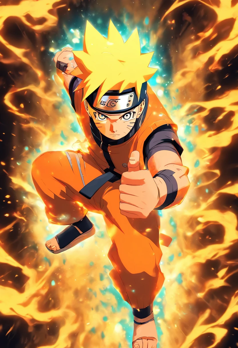 design de camisetas, naruto uzumaki, master part, vetor, colorida, flat illustration, fundo preto