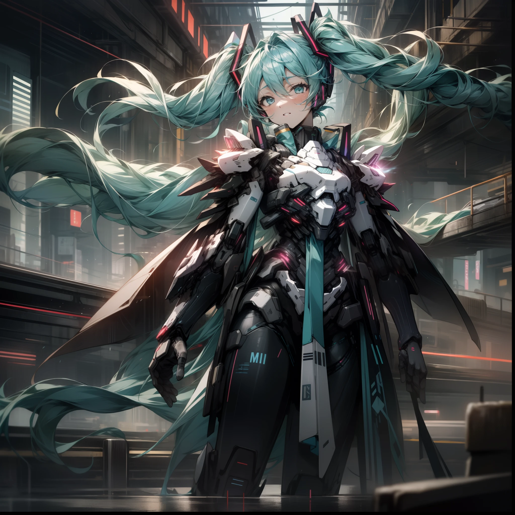 anime girl with sword in a futuristic city setting, cybernetic wallpaper, best anime 4k konachan wallpaper, cyberpunk anime girl mech, holographic blade!, neon scales and cyborg tech, fractal cyborg ninja background, mechanized valkyrie girl, cybernetic glowing, anime cyborg, mermaid cyborg with a laser whip, digital cyberpunk anime!!, clothed in cyber armour