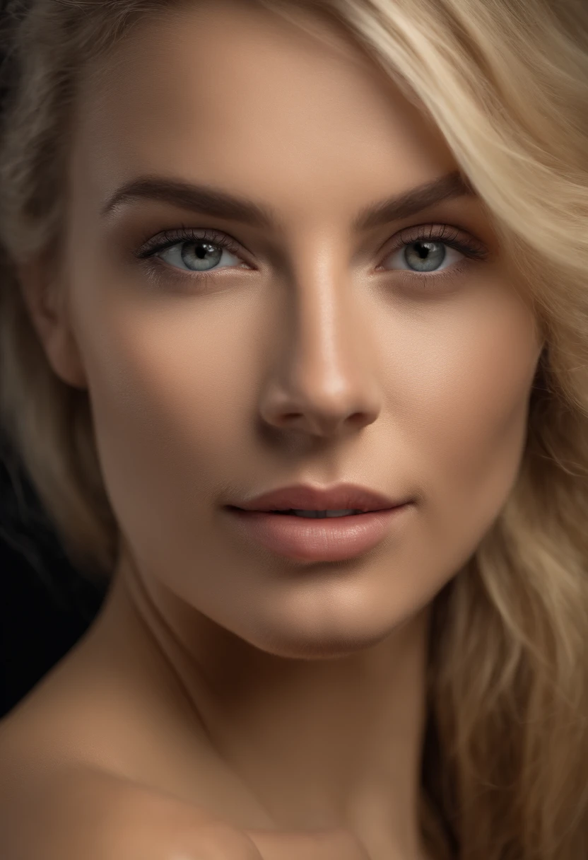 Photo bien detailler et centrer sur le visage, blonde de 24 ans, juste le visage sur lobjectif, photo realist, (very detailed skin:1.2), 8K UHD, DSLR, softlighting, High quality, grain du film, Fujifilm XT3, femme sportive en sport