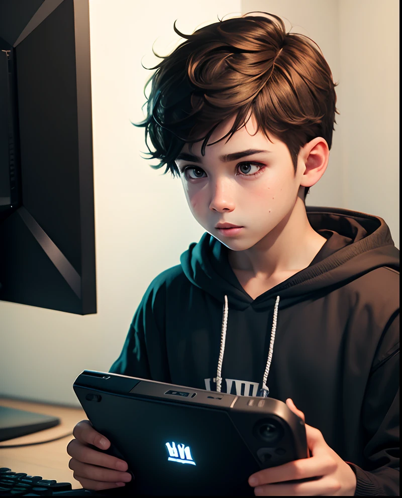 boy gaming photo editing