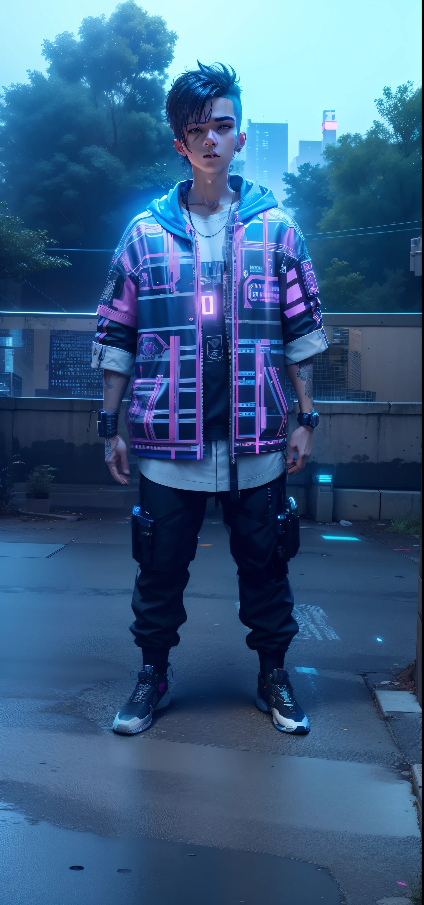 cyberpunk,smartboy,lighting realistic background,8k,v4,