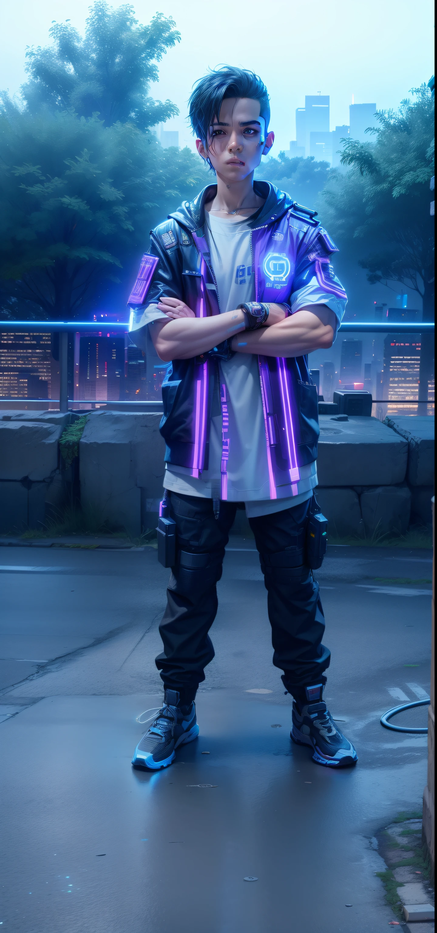 cyberpunk,smartboy,lighting realistic background,8k,v4