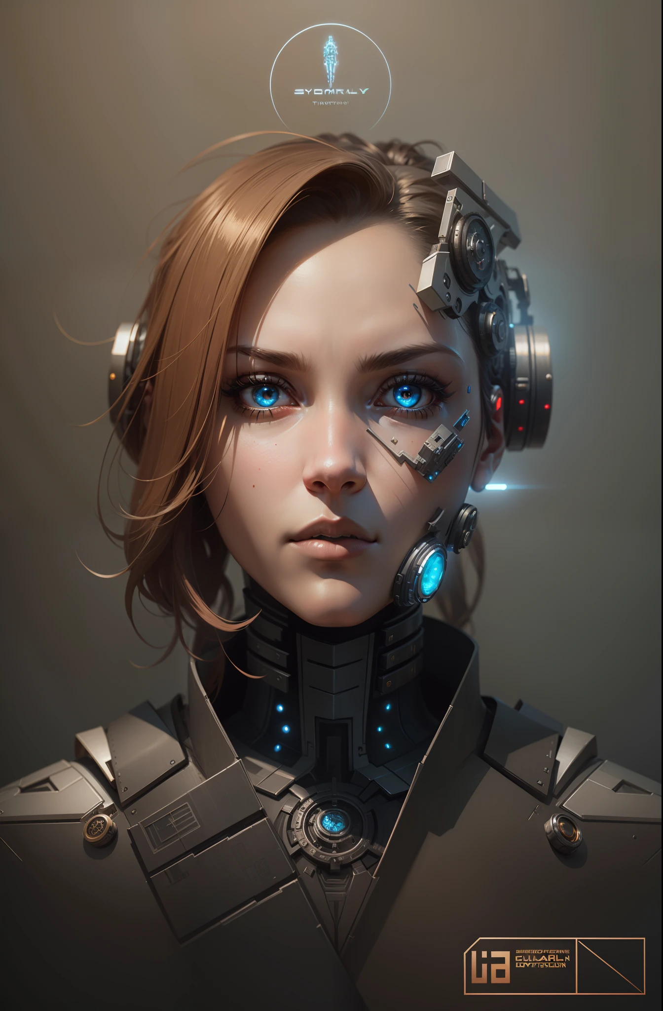 full body cyborg| full-length portrait| detailed face| symmetric| steampunk| cyberpunk| cyborg| intricate detailed| to scale| hyperrealistic| cinematic lighting| digital art| concept art| mdjrny-v4 style