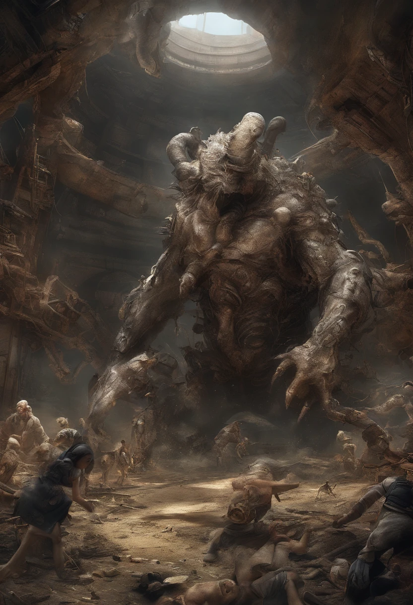 In the universe,Surrounded by countless monsters of all shapes,Polluted planet