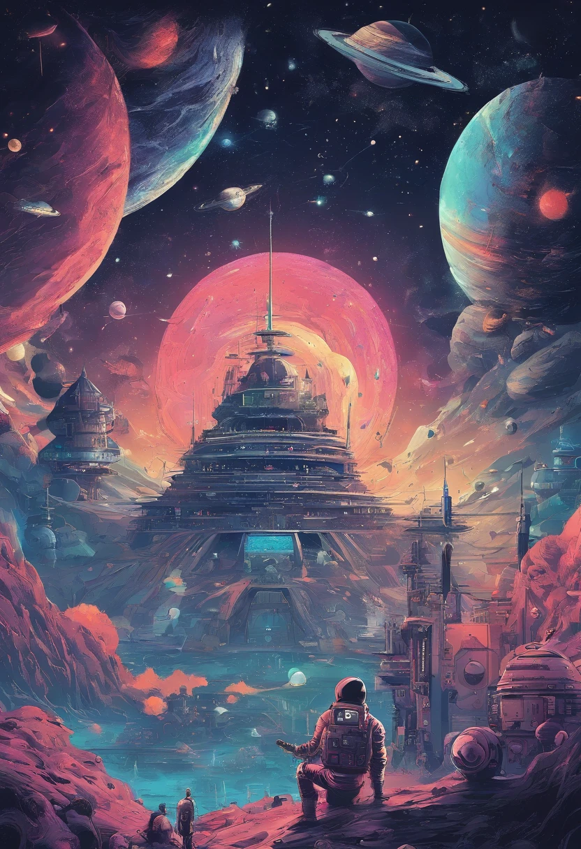 In the universe,Surrounded by countless monsters of all stripes,Polluted planet