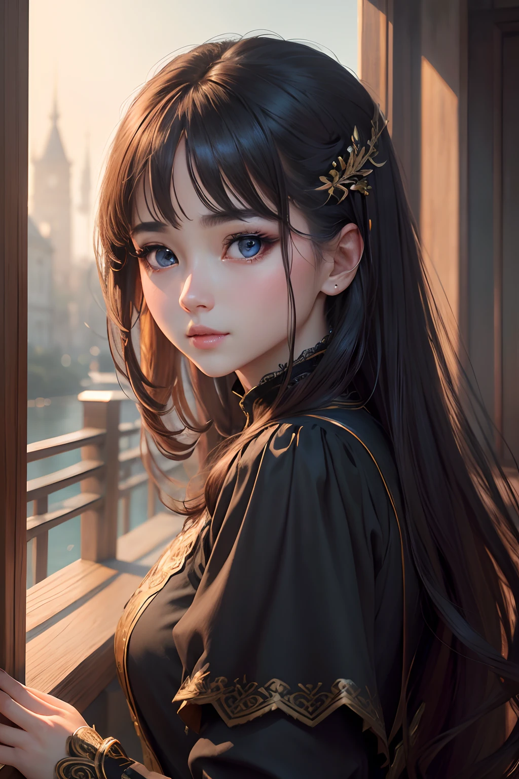 ((Dense、ultra-detailliert、ULTRA Quality))、femele、beautidful eyes、Perfect Na Eyes、good looks、Ultra-realistic、painterly、Perfect balance、8K