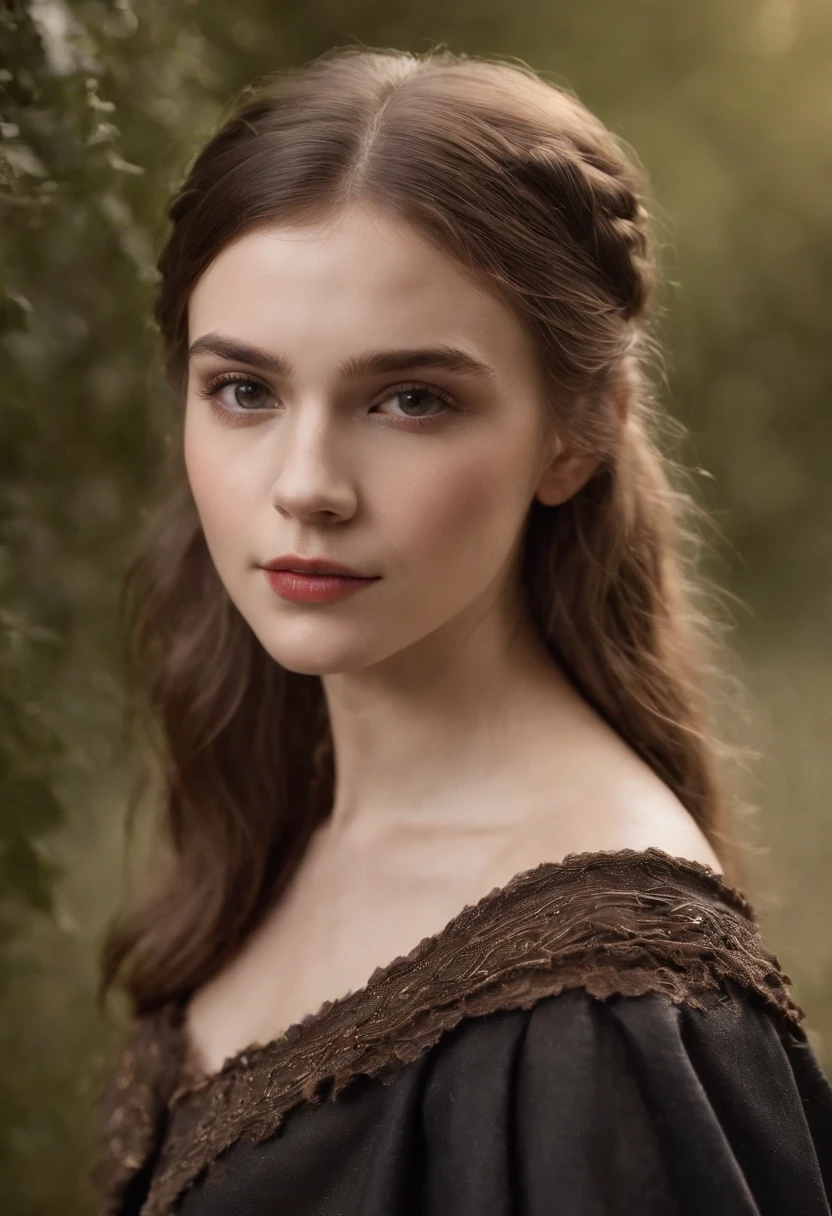 13-Year-Old Western European Vampire Girl Shoots Cover for Children's Fashion Magazine,Cara puntiaguda inmadura,Exponer colmillos afilados,cabello flotante NovaFrogStyle,pecho mediano,Top de encaje escotado extremadamente delgado,Cabello corto y suelto,Pale and rough skin,The finest details,Texturas detalladas de la piel,dramatic light,hermosas sombras,Mira el visor