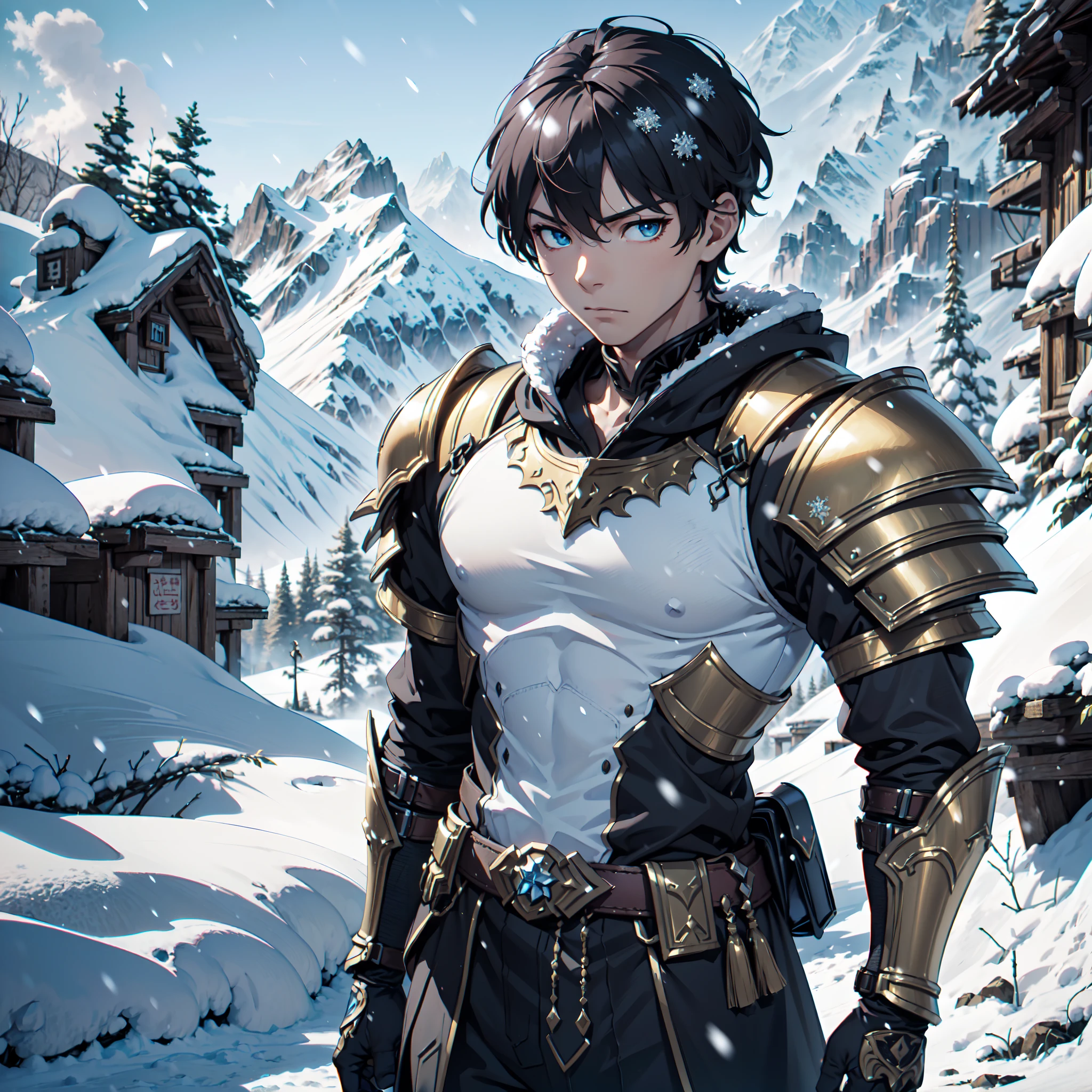 128K Ultra High Definition,
128K Ultra High Quality,
128K Ultra High Resolution,
Best Definition,
Best Quality,
Best Resolution,
Perfectly Detailed,
Perfectly Designed,
Extremely Detailed,
Extremely Designed,
Hyper Detailed,
Hyper Definition,
Hyper Quality,
Hyper Resolution,
Masterpiece,
Anime,
Body Shot,
(((1 Boy))),
Handsome,
Short Hair,
(((Hyper Detailed Armor Plates))),
(((Hyper Detailed Cuirass))),
(((Hyper Detailed Baron Armor))),
(((Snow Mountain Kingdom Background Scenery))),
