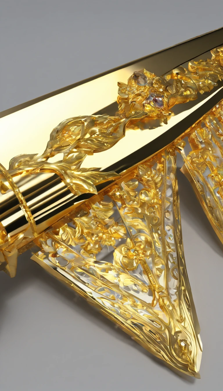 Golden crystal sword, Chinese style,