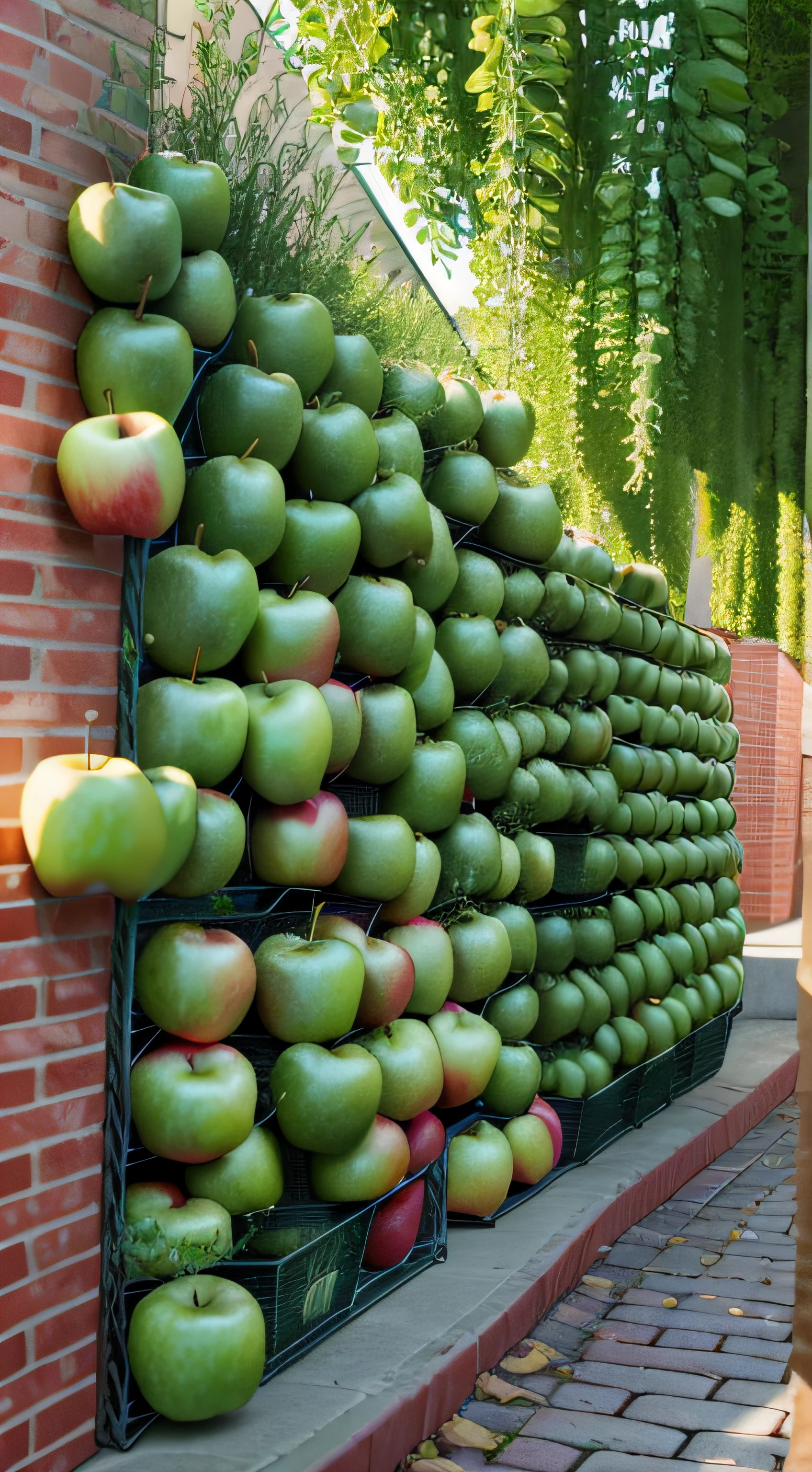 apples，Round apples，Apple texture，Apples line up on the wall，Red apple，HighestQuali，HD fruit photography，Plump apples