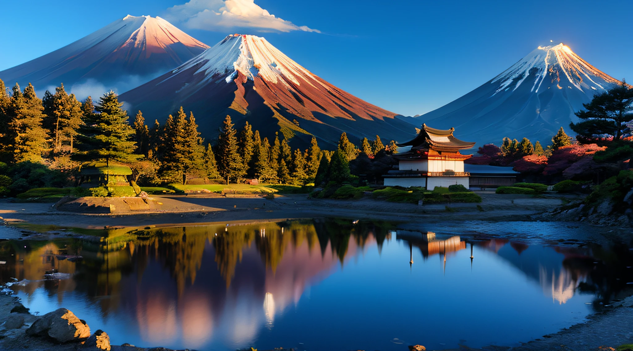 Japan castles and samurai Mt fuji