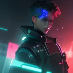 Cyber punk handsom boy ultra realstic 8k