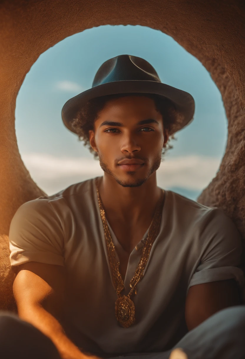 cute light skin man as a model
