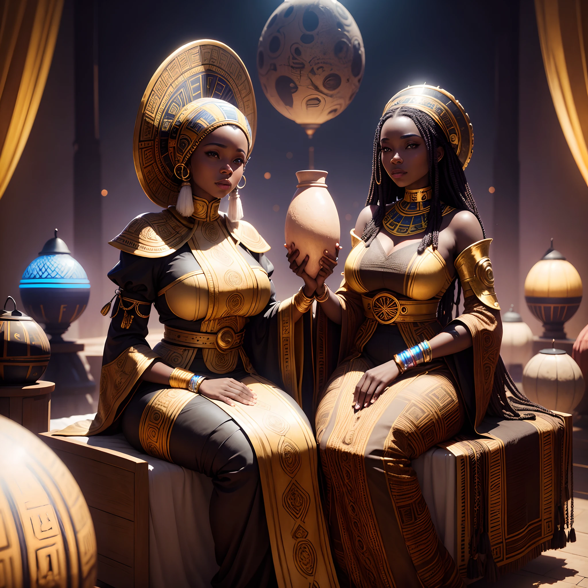 by slug_(artist), by discordthege, by bebebebebe, by sabrotiger, by spuydjeks, by spikedmauler, by moonrick, a sexy, beautiful, egyptian human woman, standing in the desert, nude, large breasts, nipples, pussy, tanned skin, thick thighs, hourglass bodyshape, bald head, hairless head, body jewelry, jewelry.
