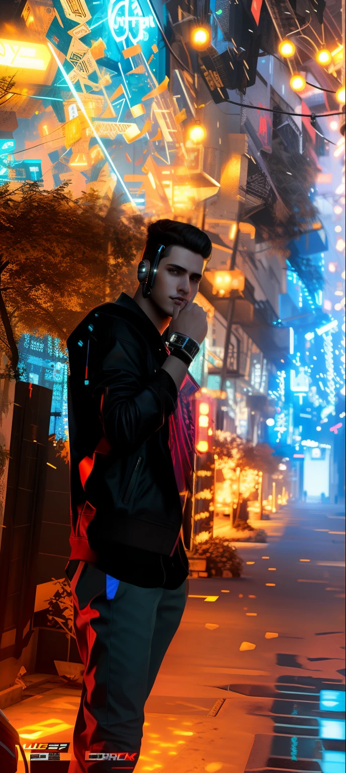 Change background cyberpunk handsome boy realistic face.8k ultra realistic