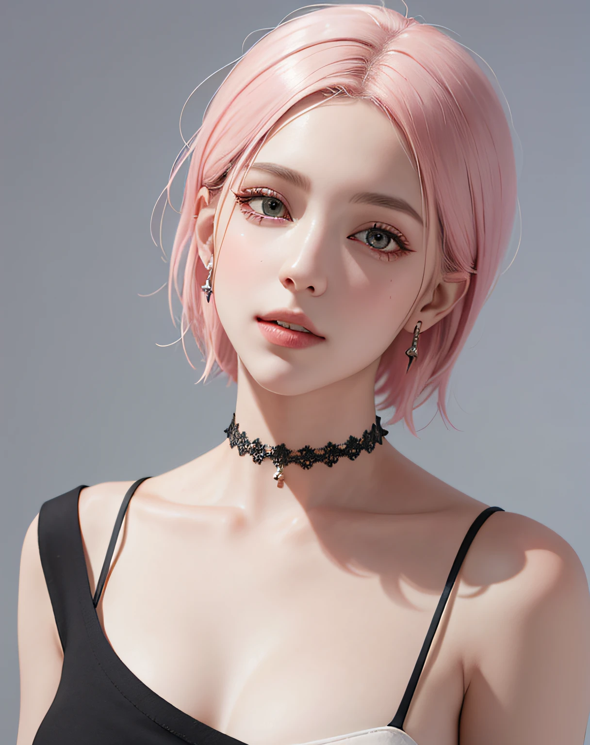 ((ultra realistic:1.3)), (best quality:1.3), (illustration), (hyper detailed), (high quality), perfect face, masterpiece, intricate details, 1girl, mature female, small hands, small_head, realistic, photorealistic, #ëì´ face, #íê´ íí¬ color hair, pink color eyes, #ë§¤ì° ê¸´ 머리, #ì§ê°ì´ ìë ë¨¸ë¦¬ì¹´ë½ hair, #ê±°ëí ê°ì´, #ìµì¼ body, ruby skin, looking to the side, #ëì´ë ì¬ì, arms crossed, rotated,