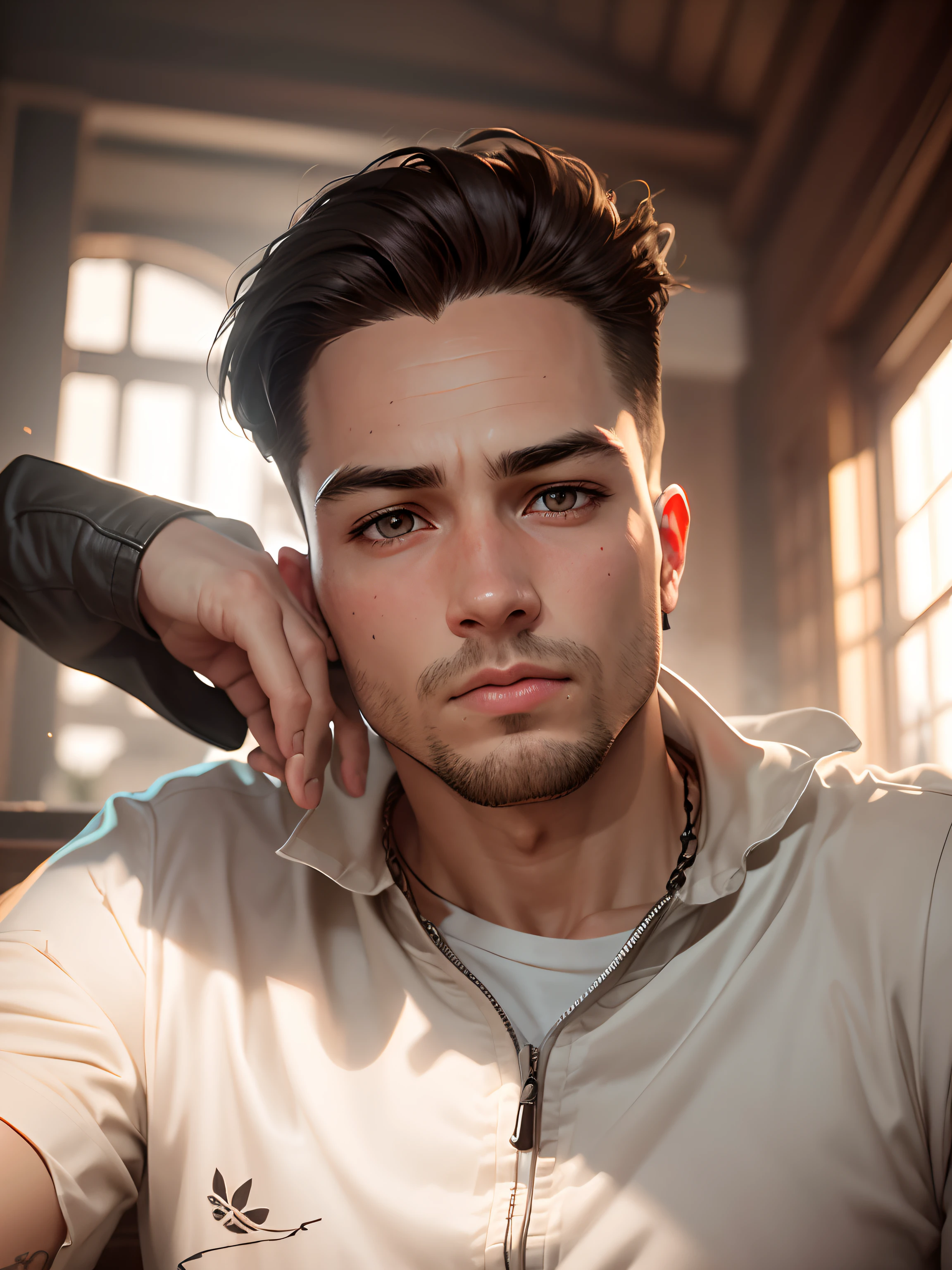 Handsome boy ultra realistic, -v4