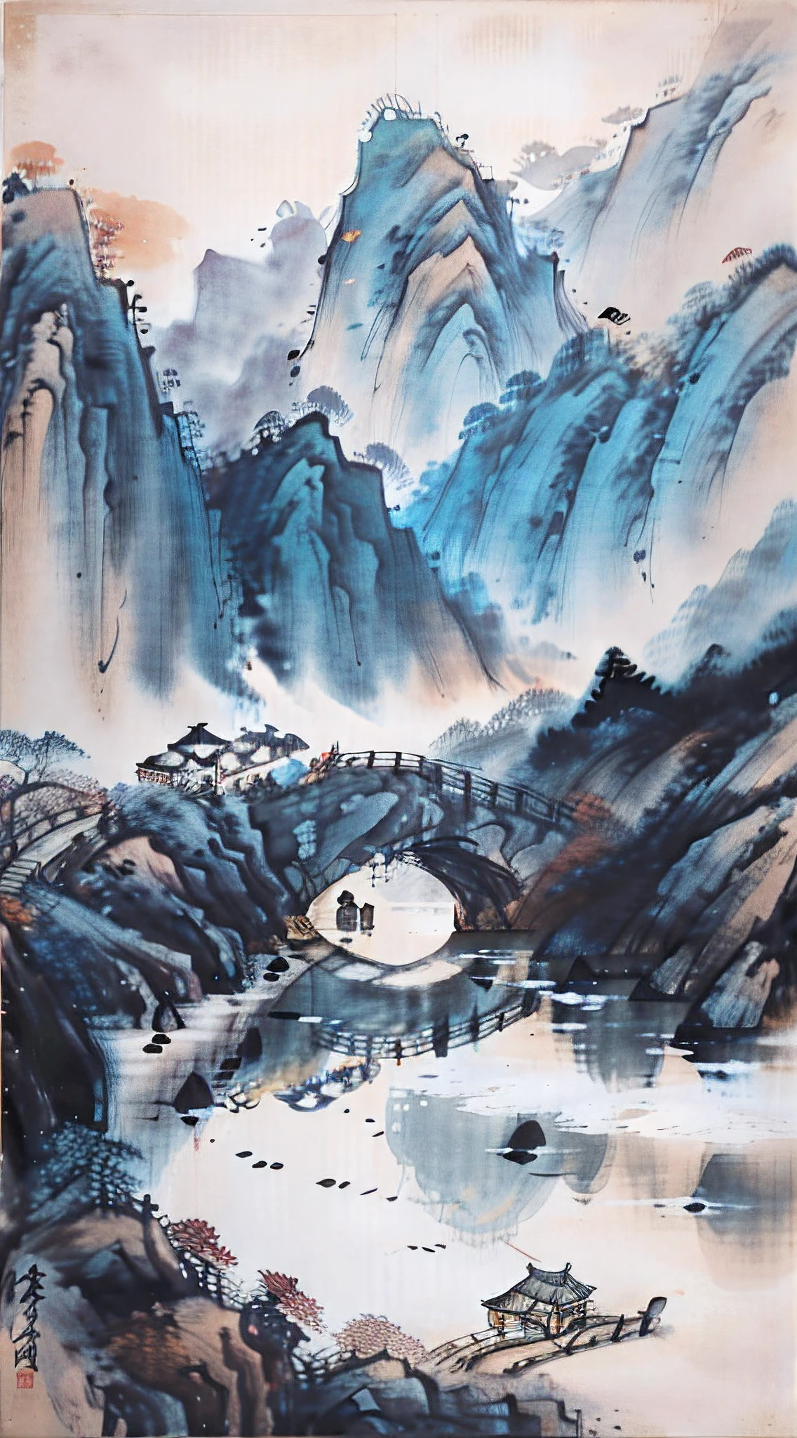 A round of flying mirrors who grind?Take care of it,Printing through mountains and rivers。Yulu Lingling,Wash the autumn sky and silver Han without waves,More than usual night light,Nothing hinders Gui Ying's mother-in-law。Lao Tzu sang,To ask Chang'e,Good night,How not to get drunk? Moon cake,As estrelas