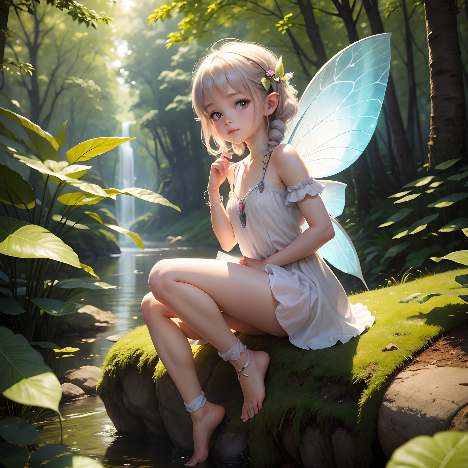 fairy, smile, extremely detailed, naked